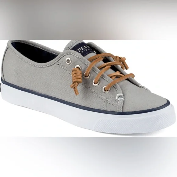 Sperry Shoes Sperry Womens Boat Shoes Seaside Charcoal Gray